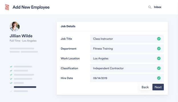 Zenefits employee onboarding software