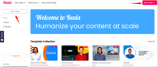Reals presentations for learning & development feature step 1