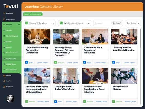 Tovuti LMS microlearning platform