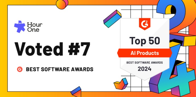 g2 awards 2024 hour one #7 best AI product
